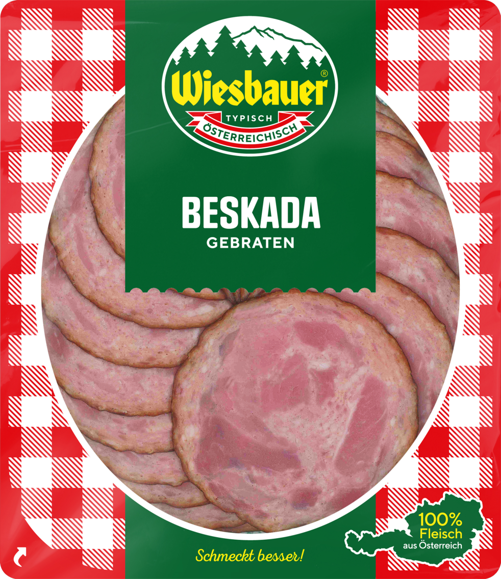 Wiesbauer Beskada, Käsewurst oder Krustenbraten
