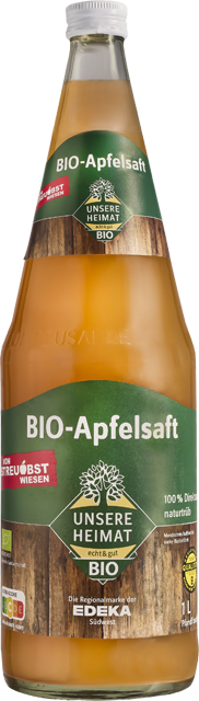 Unsere Heimat – echt & gut Bio Apfelsaft trüb oder klar