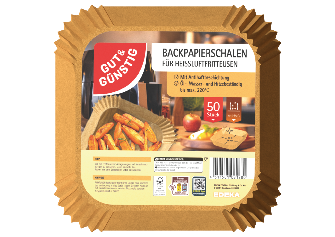 GUT&GÜNSTIG Backpapierschalen
