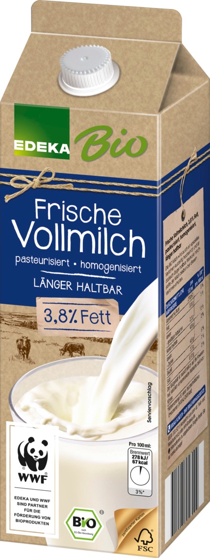 EDEKA Bio WWF Frische Milch