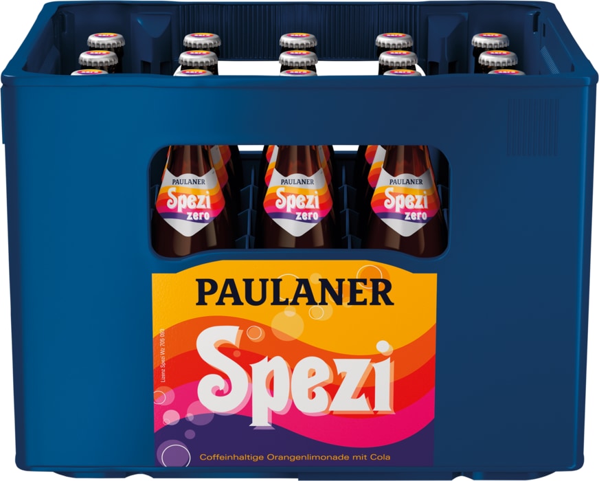 Paulaner Spezi*, auch zero* oder Limo