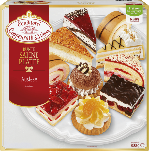 Conditorei Coppenrath & Wiese Bunte Sahne-Platte 