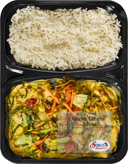 Hähnchen Curry mit Duftreis