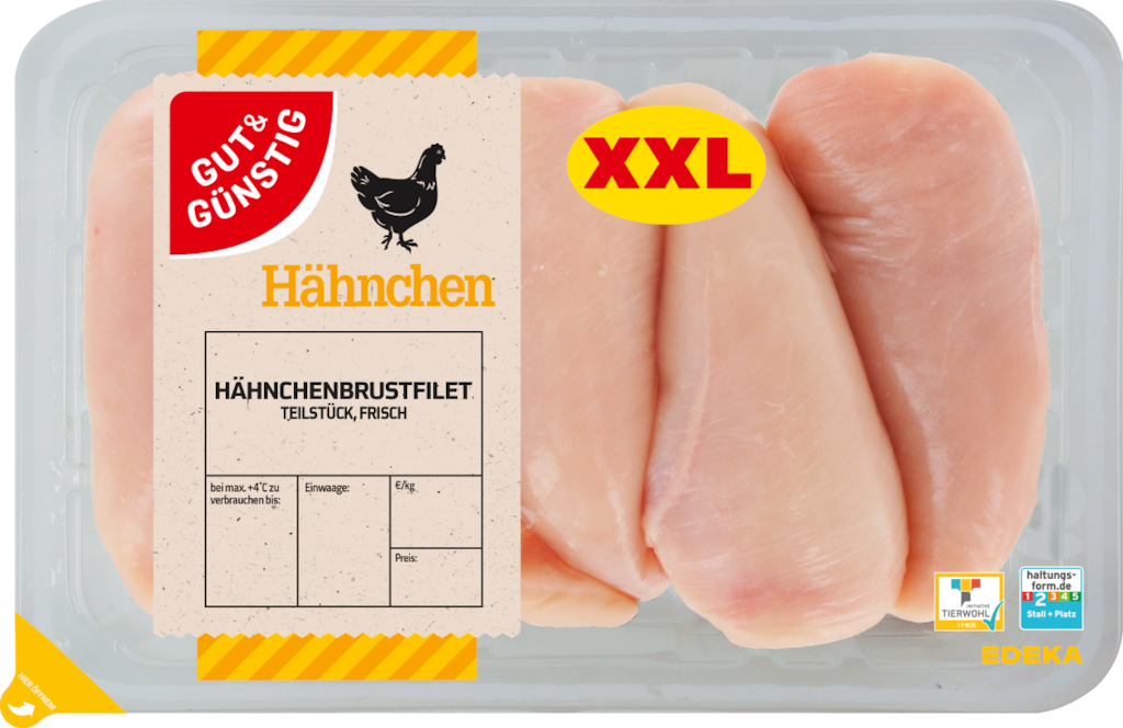 GUT&GÜNSTIG Hähnchen Brustfilet XXL