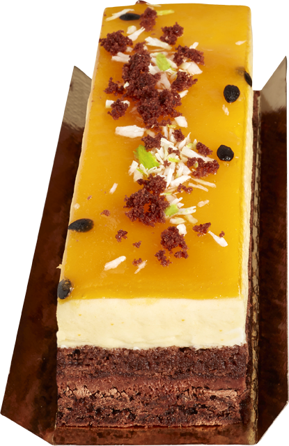 ¹Schoko-Passionsfrucht-Schnitte