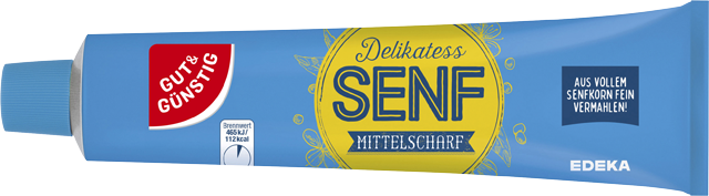Gut & Günstig Delikatess Senf Mittelscharf