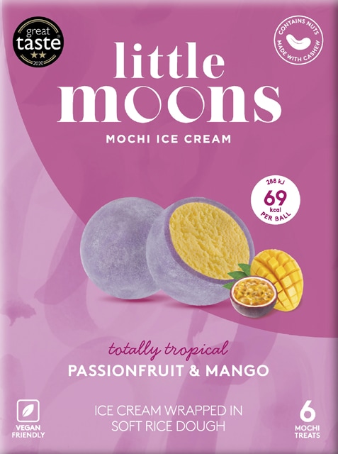 Little Moons Mochii ice cream Passionfruit & Mango