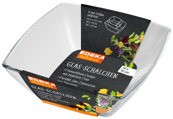 EDEKA zuhause Glas-Schale 16cm