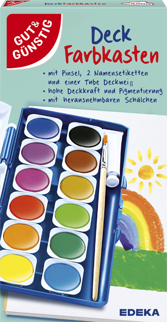 Gut & Günstig Deckfarbkasten