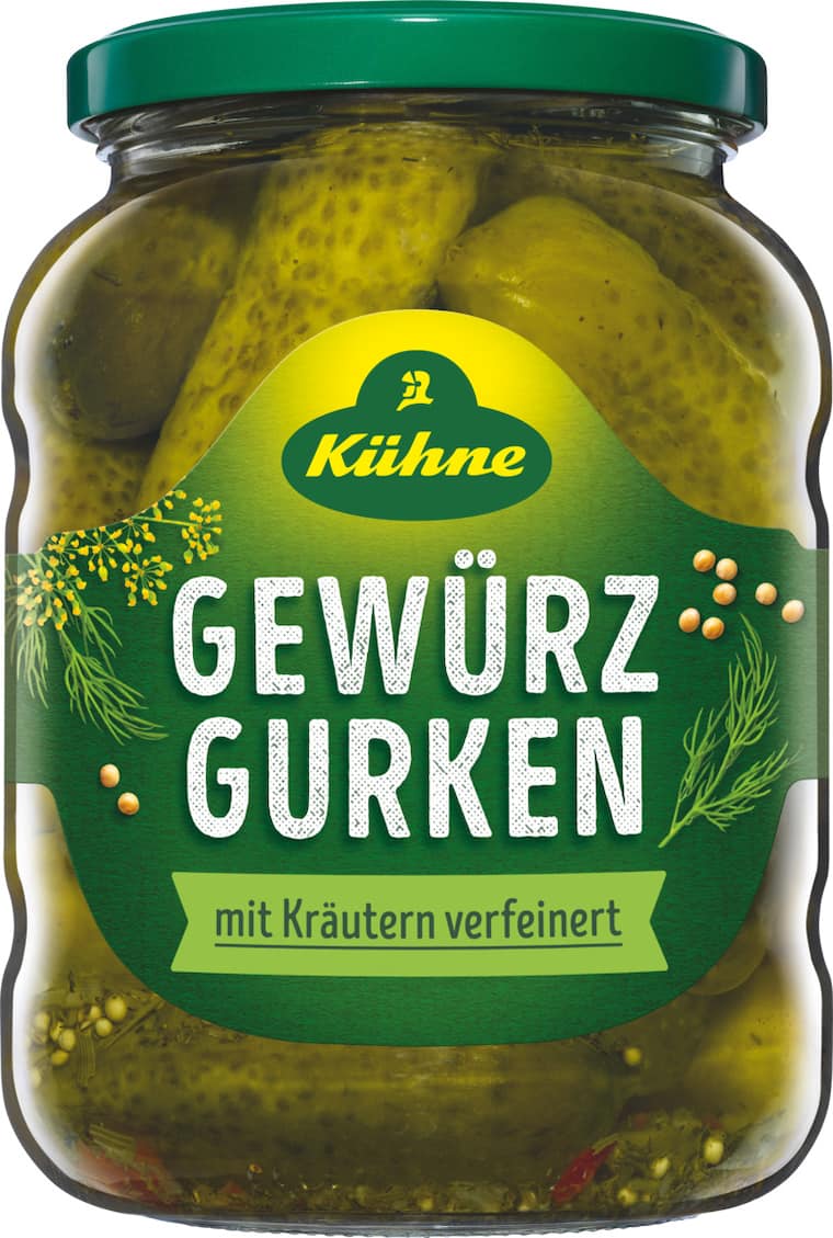 Kühne Gewürzgurken oder Dänischer Gurken Salat