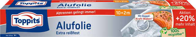 Toppits Alufolie 