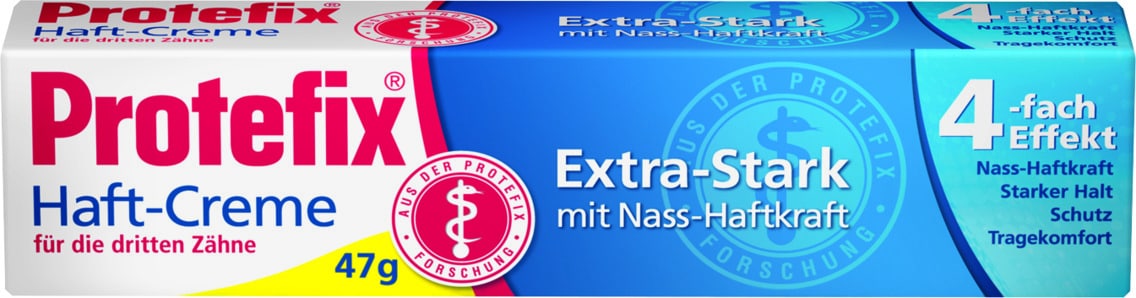 Protefix Haft-Creme für die dritten Zähne