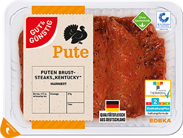 GUT&GÜNSTIG Putensteaks mariniert