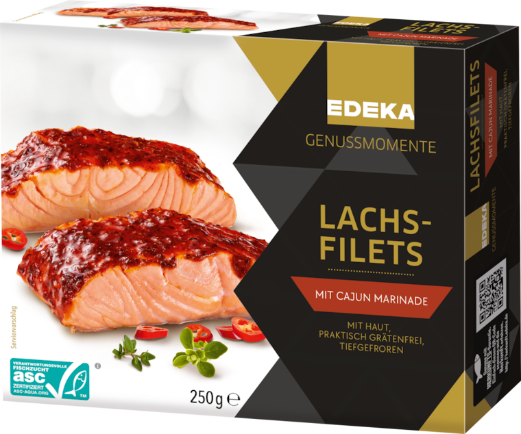EDEKA Genussmomente Lachsfilets in Cajun oder Kräuter-Knoblauch