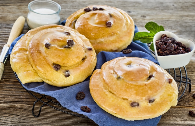 ¹Hefe-Rosinenschnecken