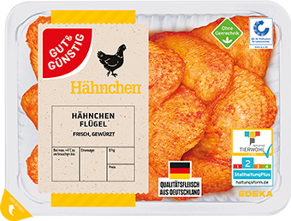 GUT&GÜNSTIG Hähnchenflügel gewürzt