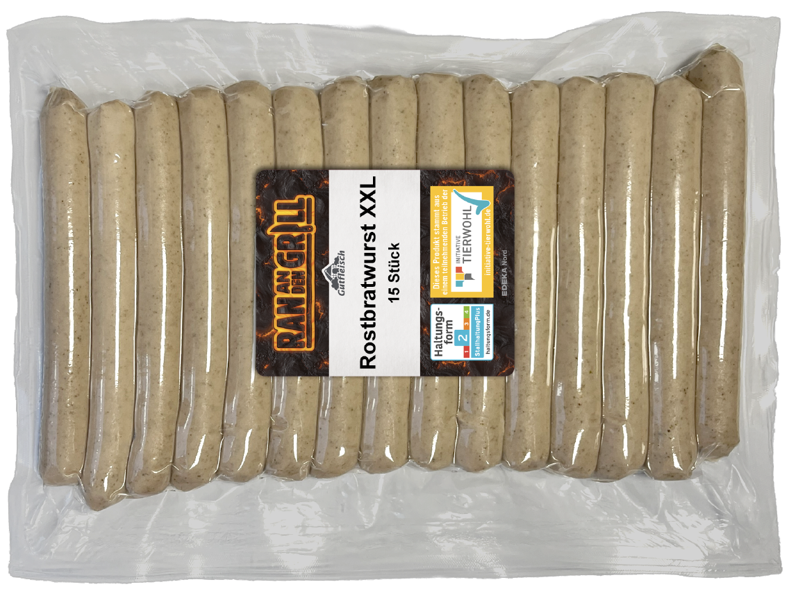 Ran an den Grill XXL Rostbratwurst oder Schinkengriller