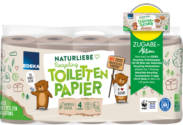 EDEKA Recycling-Toilettenpapier