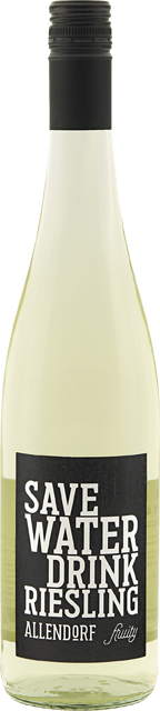Rheingau Allendorf Save Water Drink Riesling fruchtig 