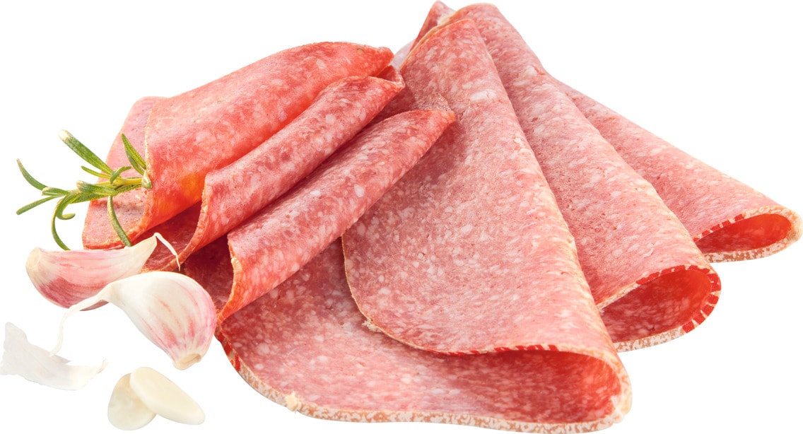 Knoblauch- oder Kornsalami