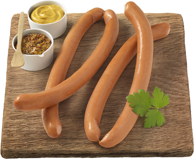 Knackige Wiener Würstchen lang