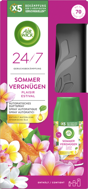 Air Wick Automatisches Duftspray Starter-Set Sommervergnügen