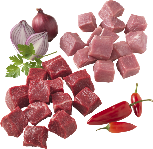 ¹Gulasch gemischt