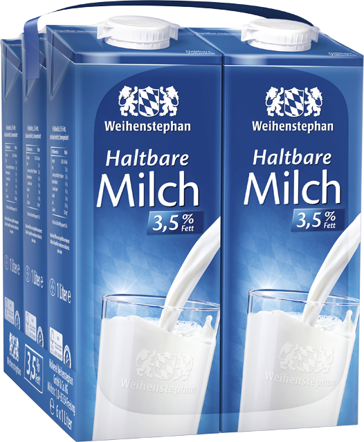 6 x 1 L Weihenstephan H-Milch 