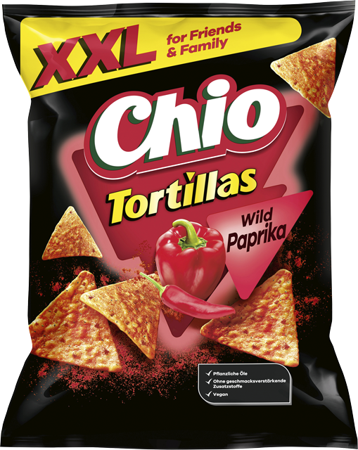 Chio Tortillas Wild Paprika oder Nacho Cheese