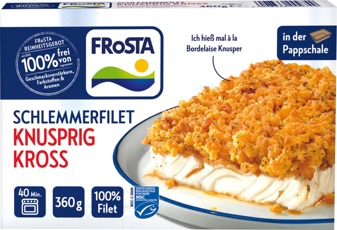 Frosta MSC Schlemmerfilet oder Fischstäbchen