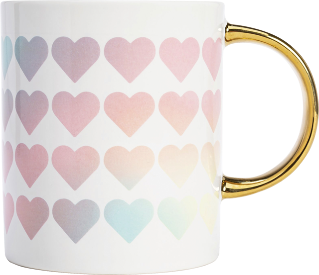 Paris Hilton Tasse mit Herzen