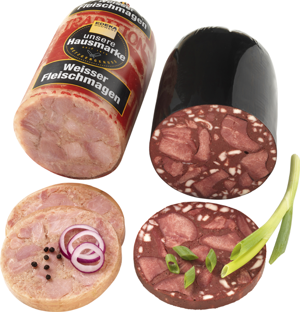 Weißer Fleischmagen spezial oder Zungenwurst 