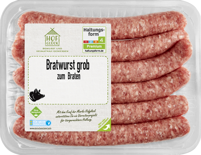 Hofglück Frische grobe Bratwurst 