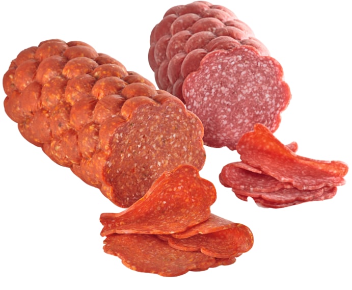 Edelsalami oder Hot-Chili-Edelsalami