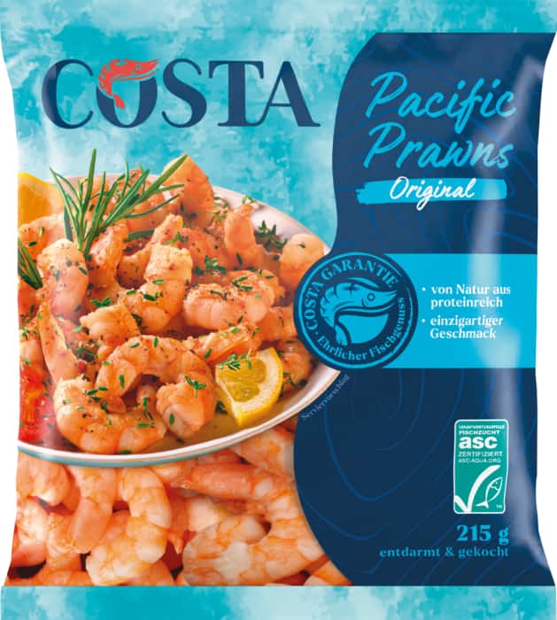 Costa Prawns oder Garnelen