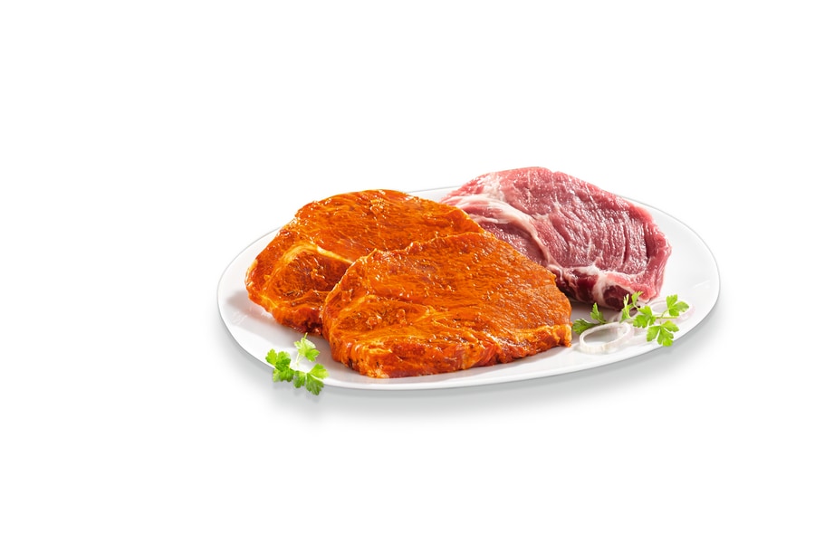 Strohschwein Rückenrollbraten*, Minutensteaks* natur oder Nackensteaks*