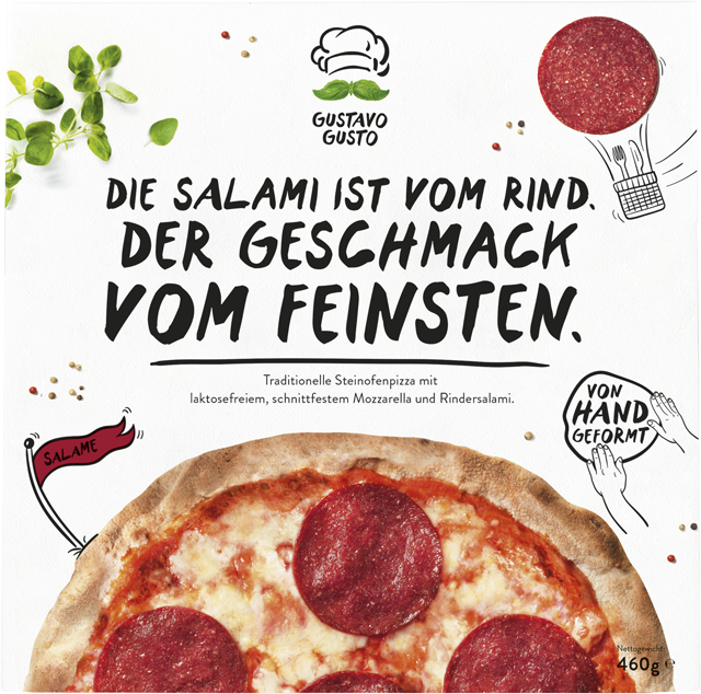 Gustavo Gusto Steinofen Pizza Salame