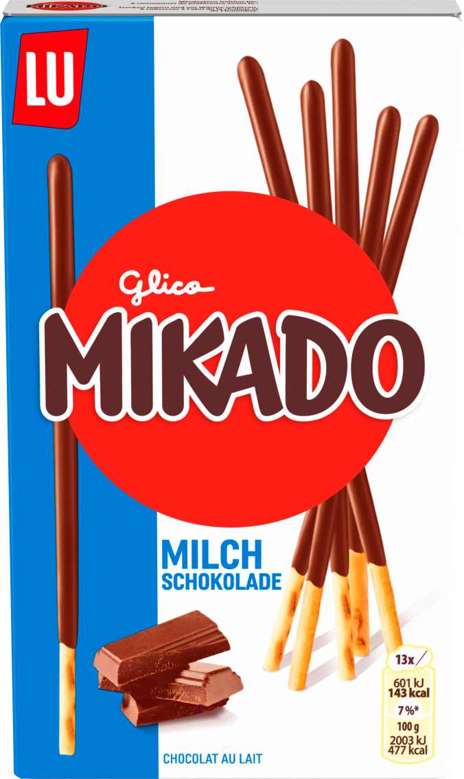 Mikado Sticks mit Schokolade