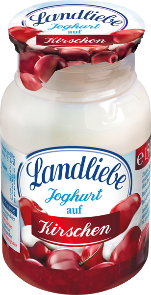 Landliebe Joghurt auf Frucht