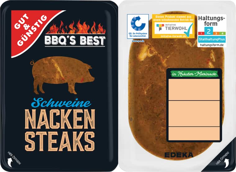Gut&Günstig Schweine-Nackensteaks*