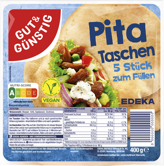 Gut & Günstig Pitataschen