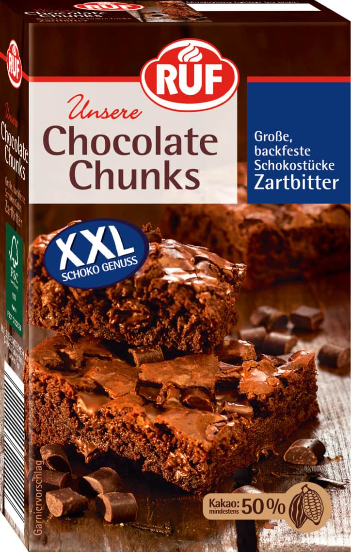Ruf Unsere Chocolate Chunks oder Schoko Tröpfchen