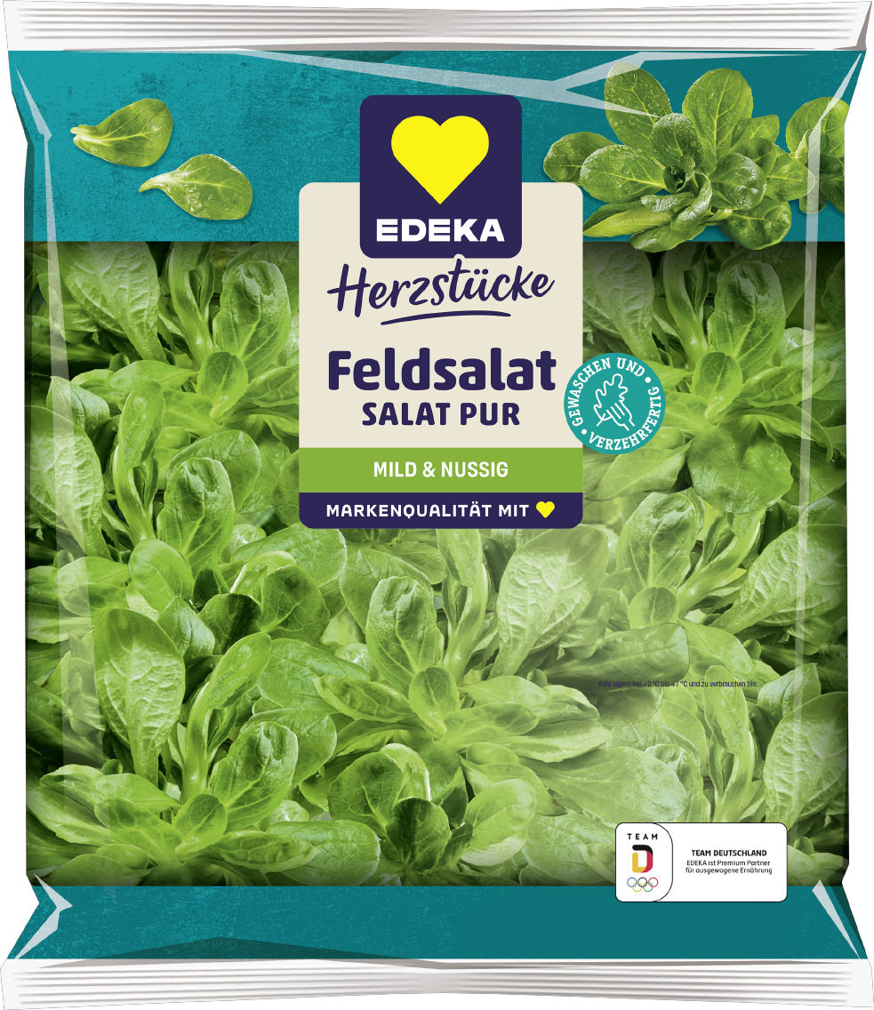 EDEKA Herzstücke Salat Pur Feldsalat, Rucola oder Junger Spinat