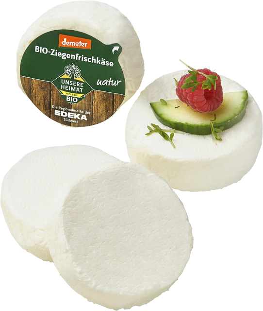 ¹Unsere Heimat – echt & gut Bio Ziegenfrischkäsetaler