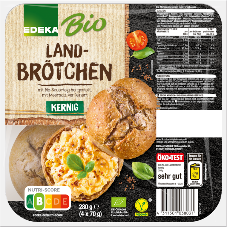 Bio Edeka Landbrötchen