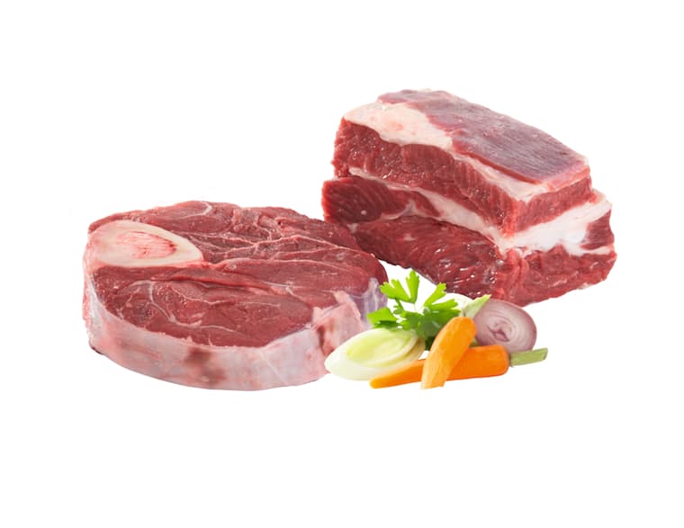 Jungbullen-Suppenfleisch oder -Beinscheiben