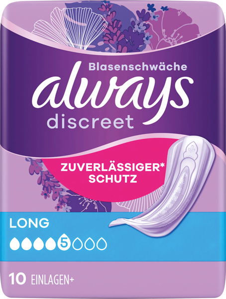 Always Daily Slipeinlagen oder Discreet