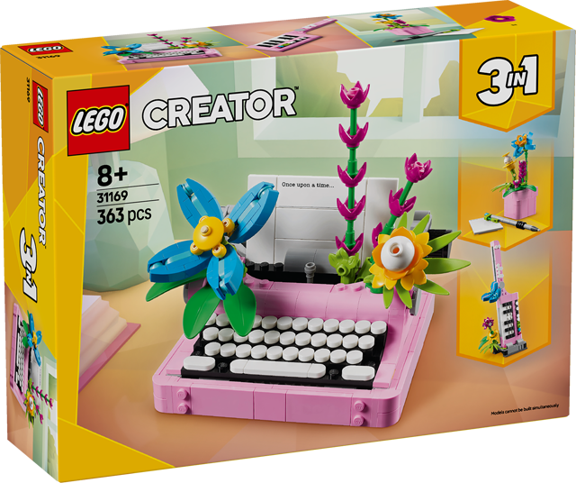 LEGO CREATOR 3-in-1-Schreibmaschine mit Blumen „31169“