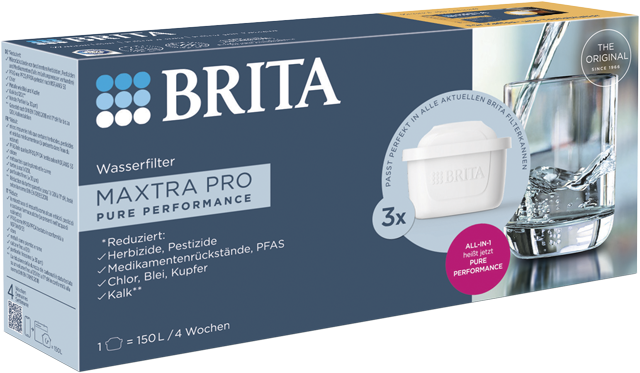BRITA Wasserfilterkartusche „MAXTRA PRO Pure Performance“