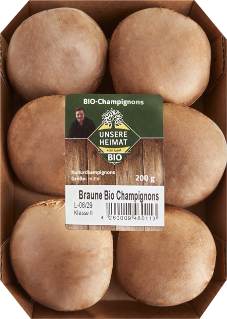 Bioland Bio Champignons braun oder weiß